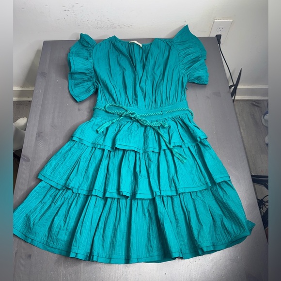 Ulla Johnson Camilla Dress- Verdigris - Picture 3 of 9